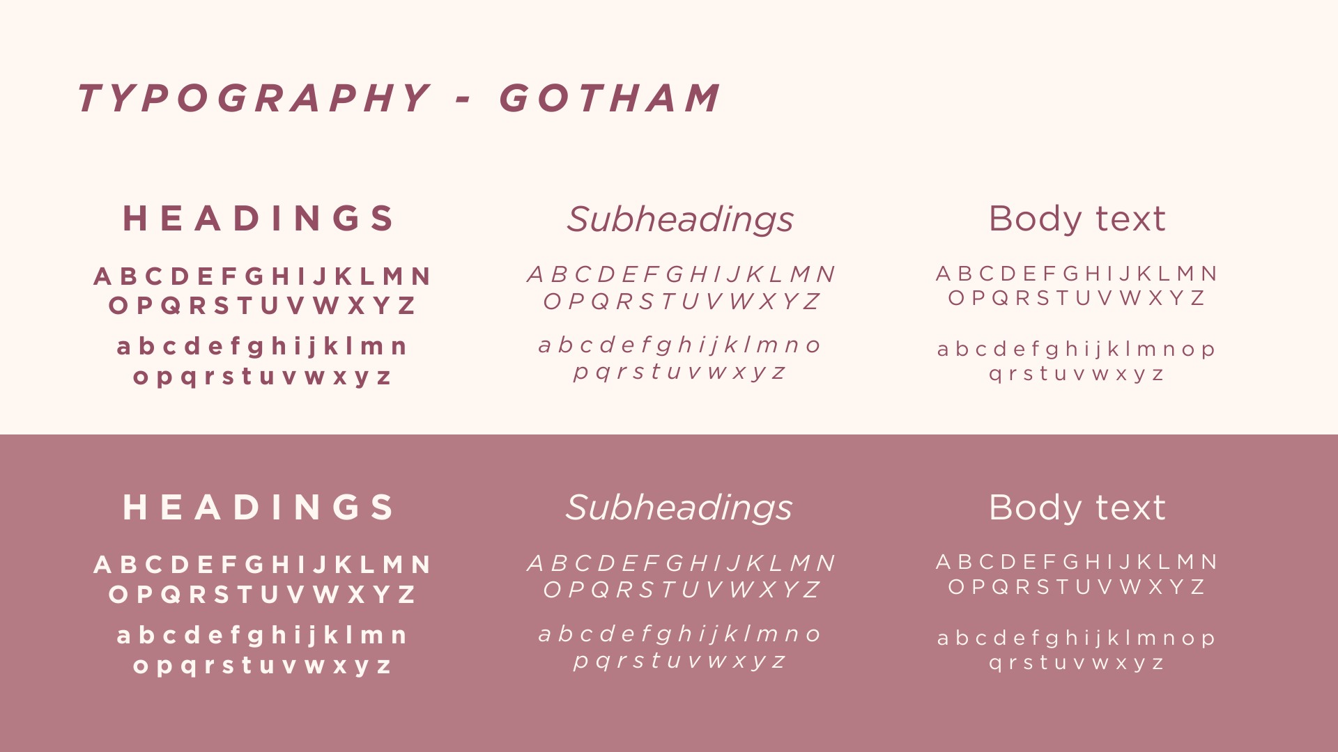 Brand Guide Typography