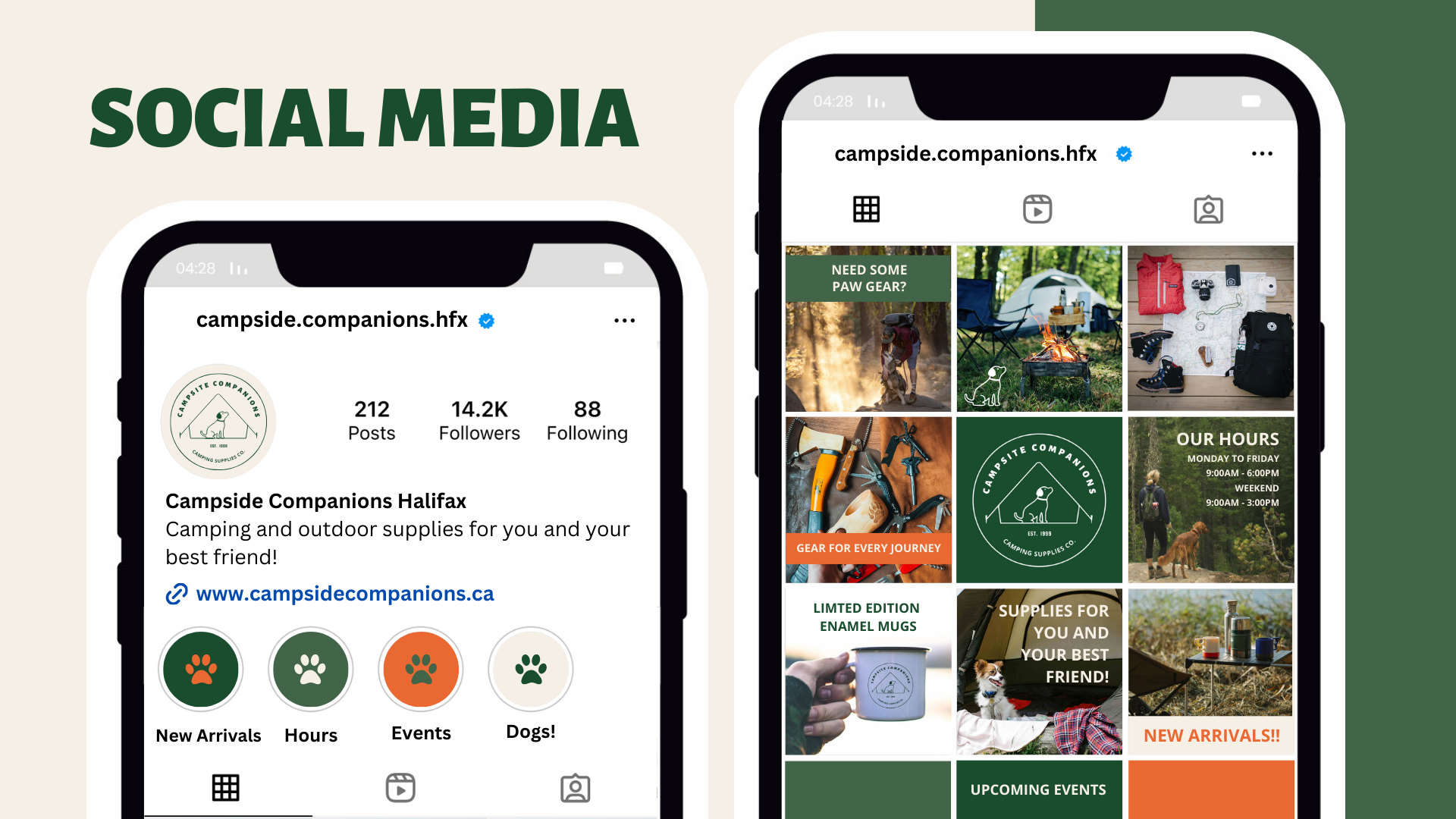 Campsite Companions Social Media