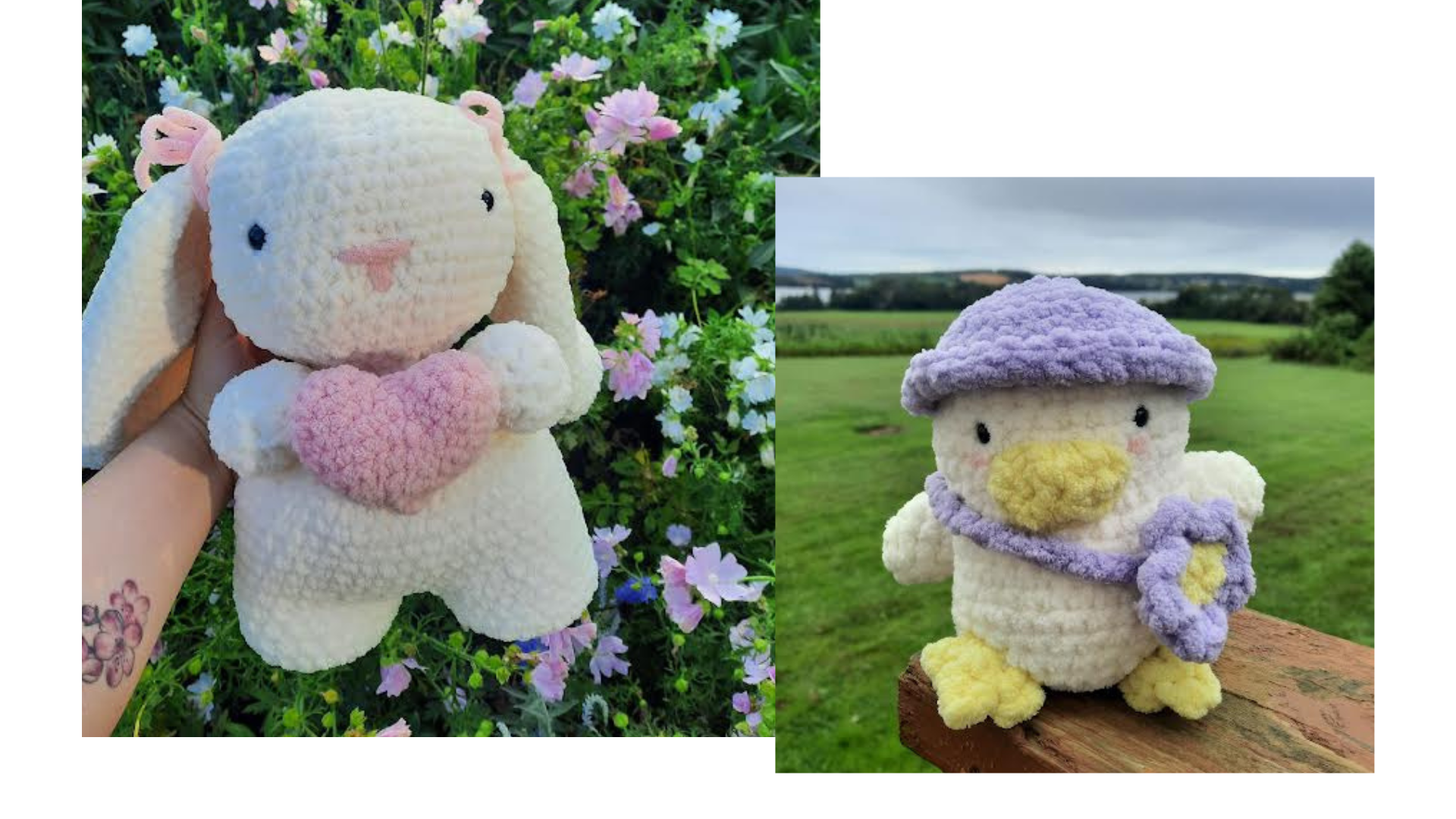 Crochet Bunny and Duck
